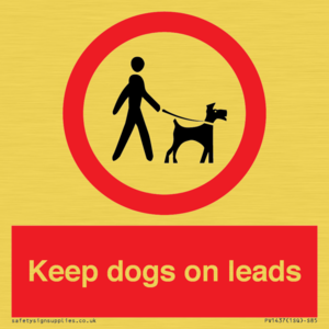 Keep dogs on leads